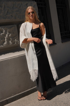 Sweet Sun Linen Kimono White